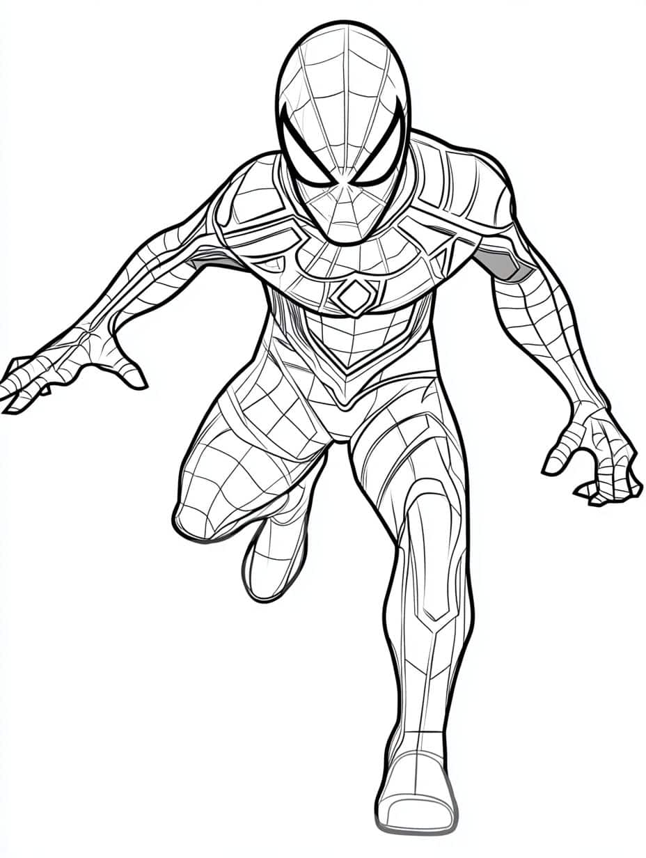 Coloriage Miles Morales Super Heros