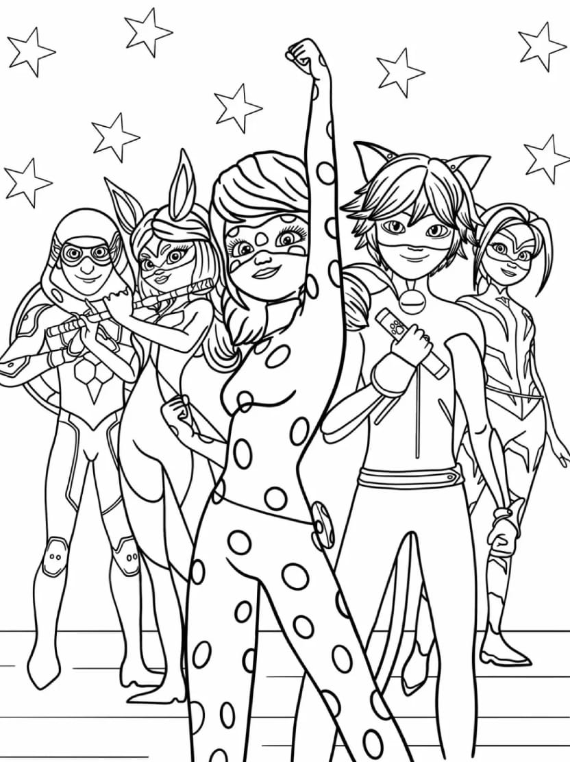 Coloriage Miraculous Plein Daventures