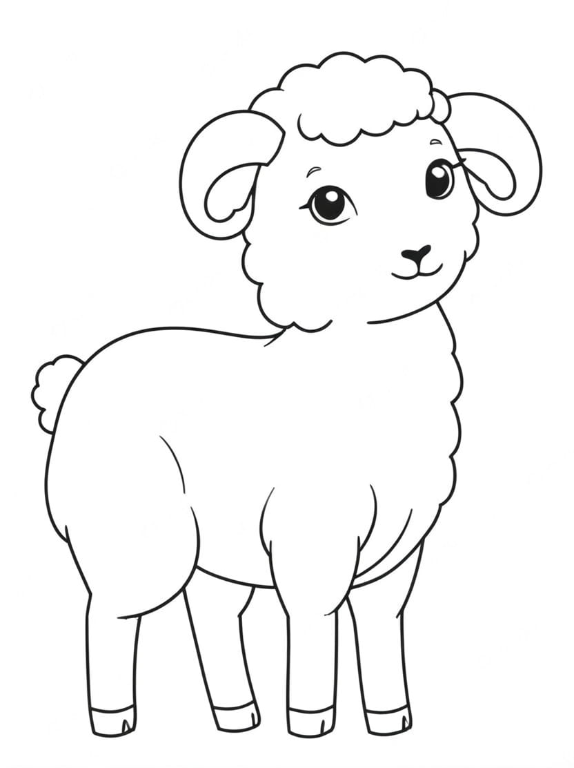 Coloriage Mouton Gratuit