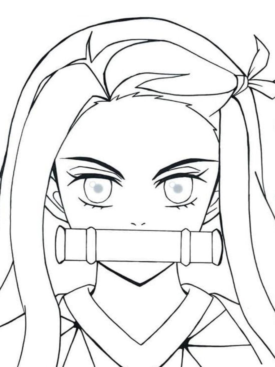 Coloriage Nezuko Portrait