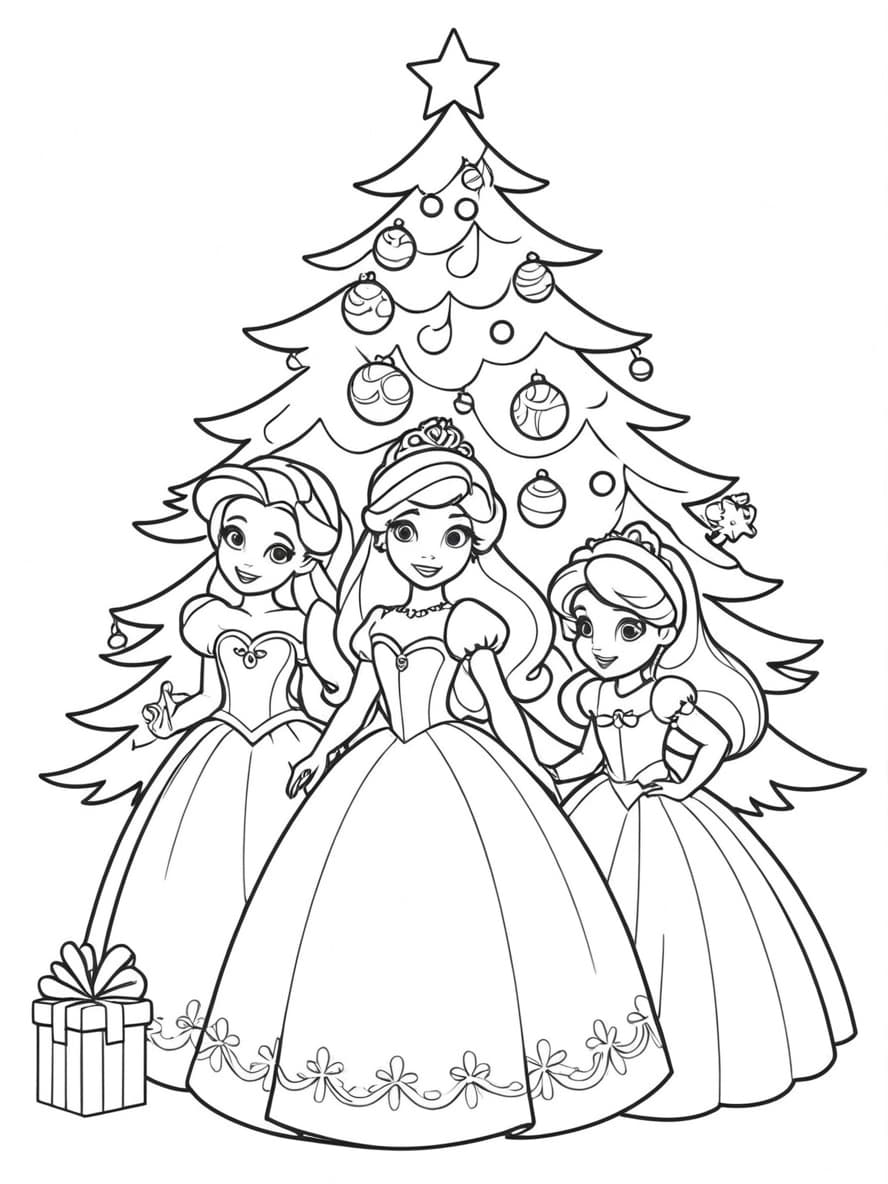 Coloriage Noel Disney Cendrillon