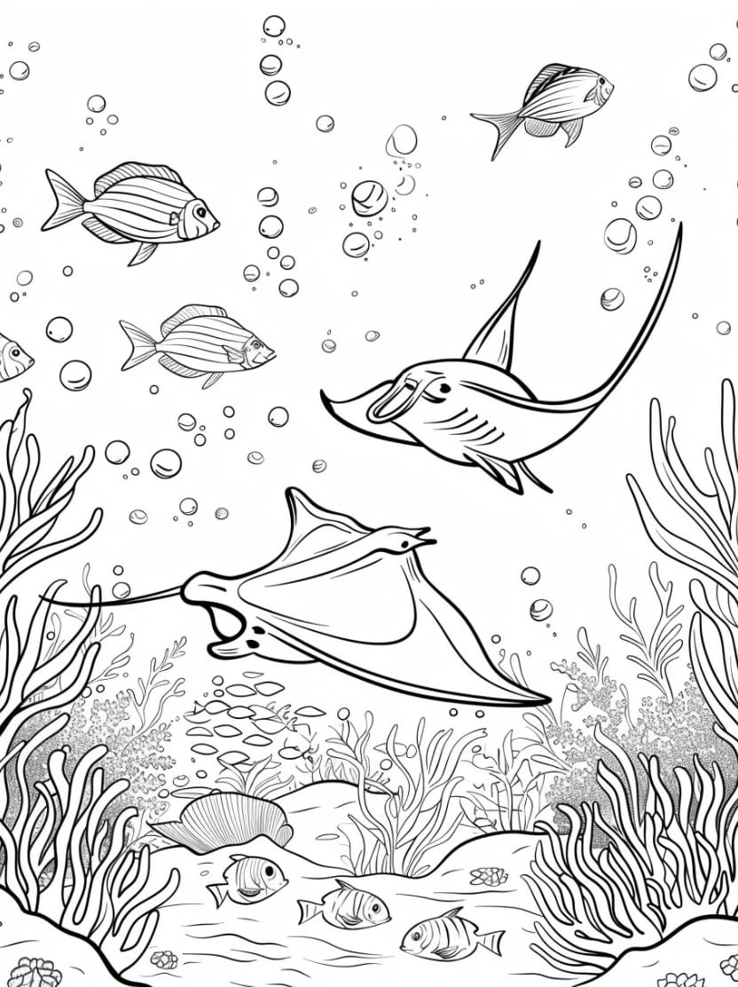 Coloriage Ocean Gratuit