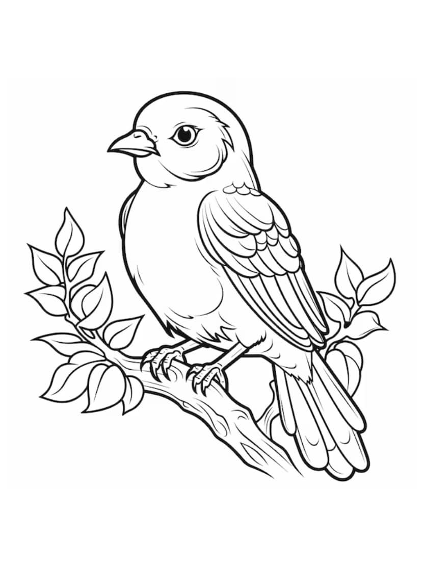 Coloriage Oiseau Decouverte Du Monde Animal