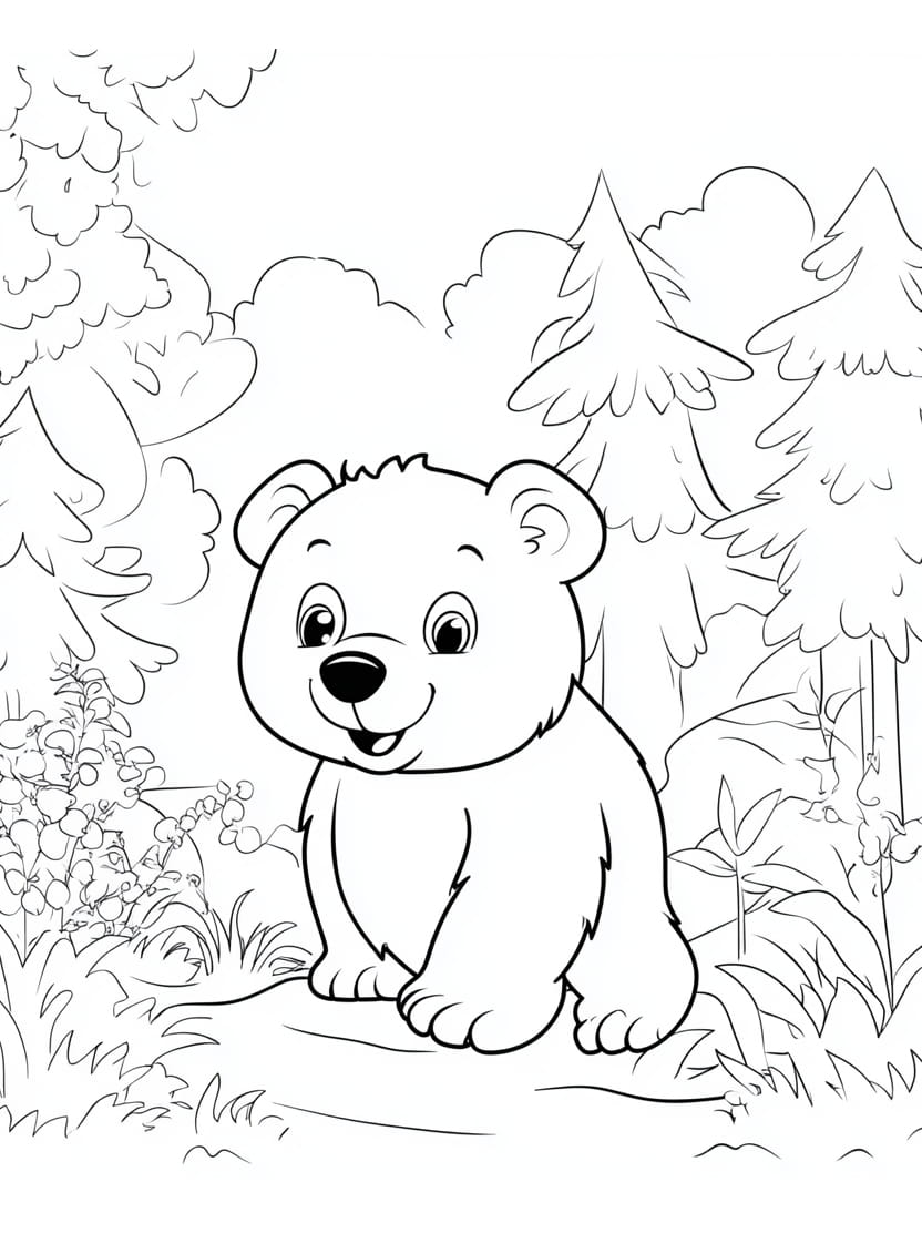 Coloriage Ours Pour Enfant