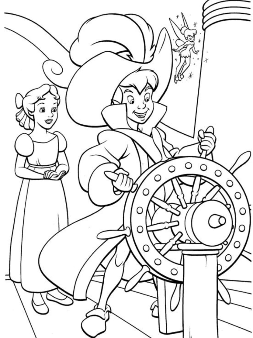 Coloriage Peter Pan Artistique Pour Enfants