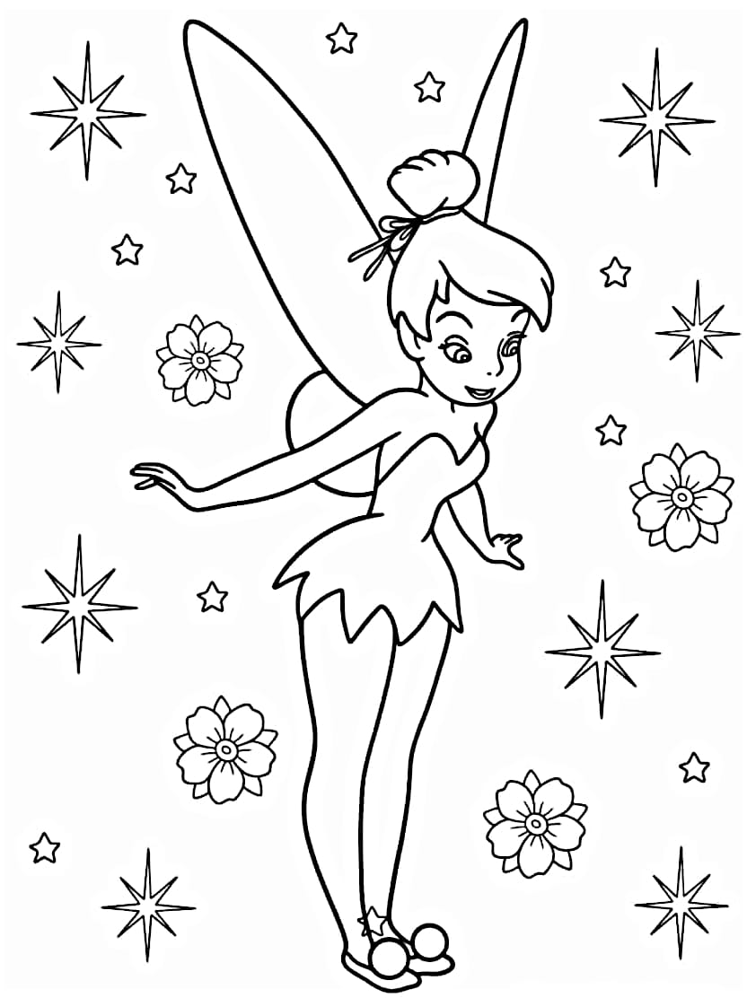 Coloriage Peter Pan Fee Magnifique