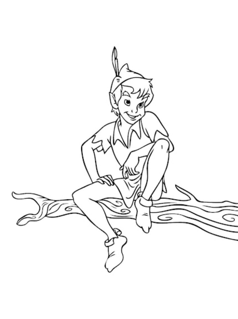 Coloriage Peter Pan Gratuit Pour Enfants