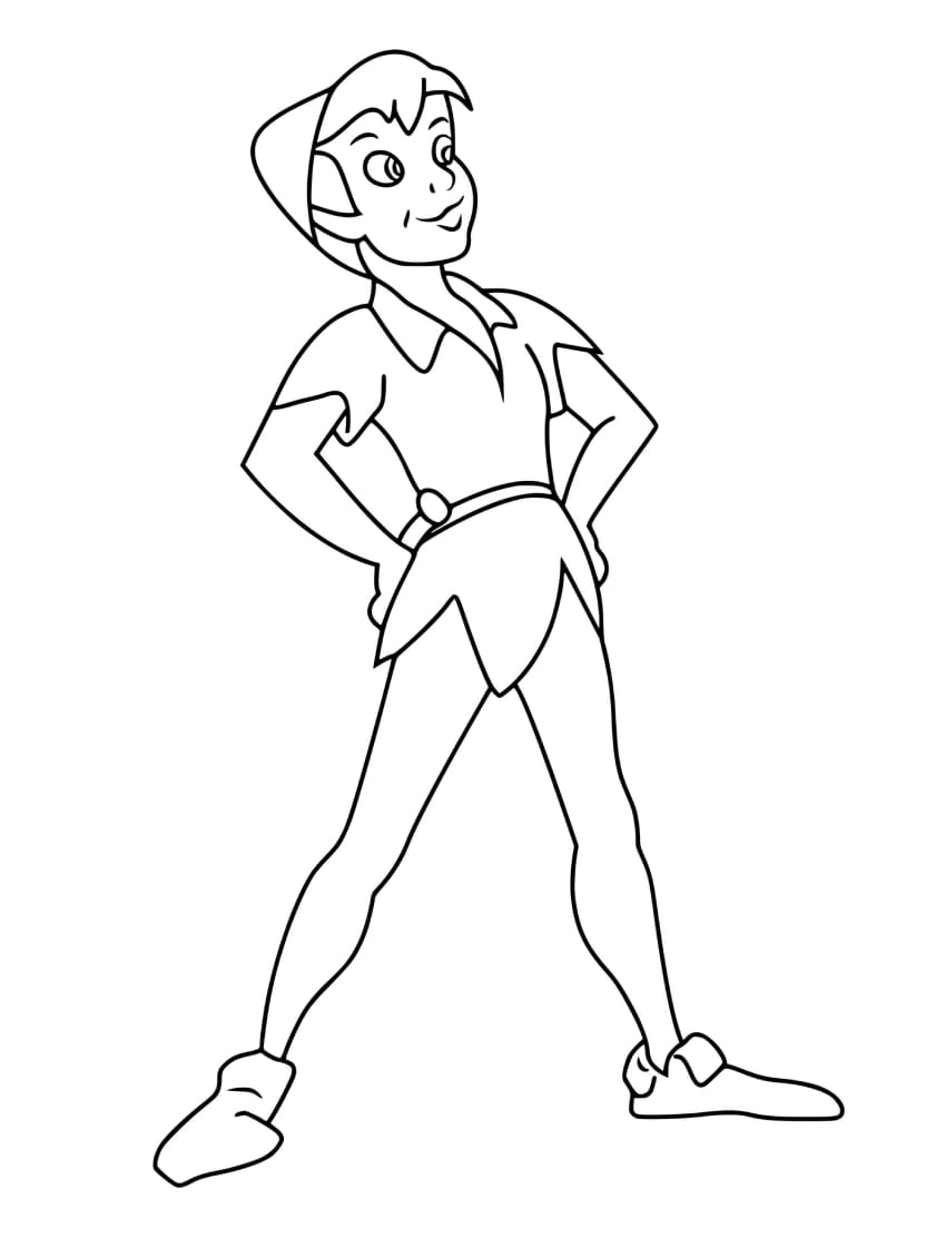 Coloriage Peter Pan Gratuit