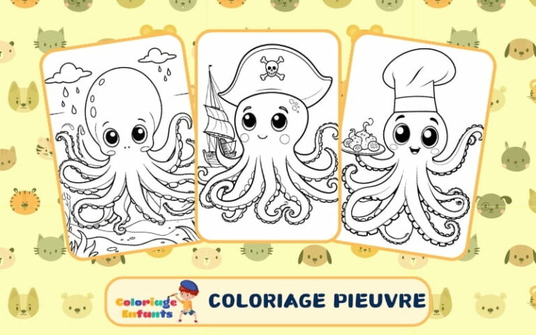 Coloriage Pieuvre