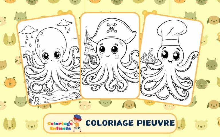 Coloriage Pieuvre Gratuit