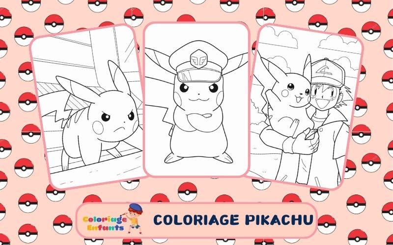 Coloriage Pikachu