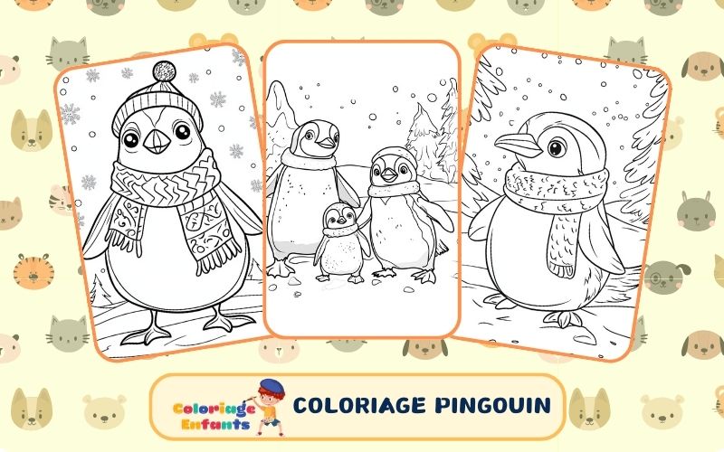 Coloriage Pingouin