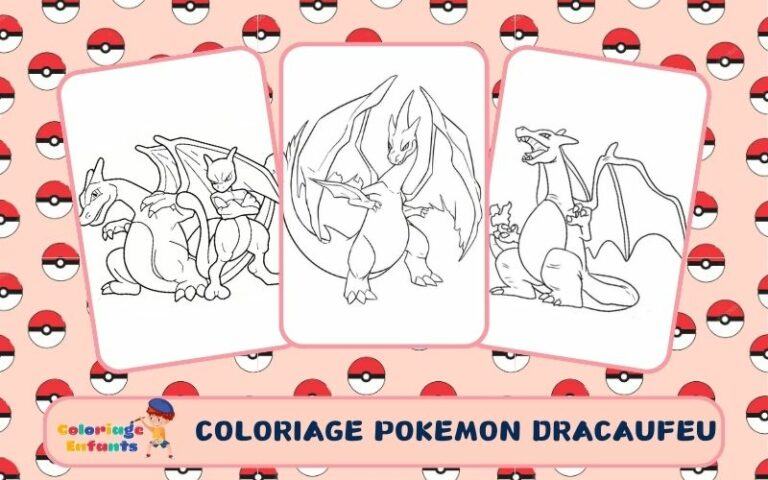 Coloriage Pokemon Dracaufeu