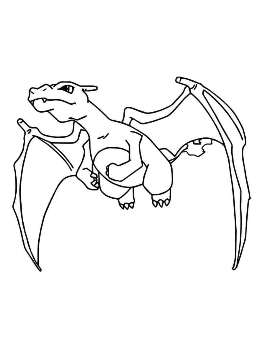 Coloriage Pokemon Dracaufeu Gratuit