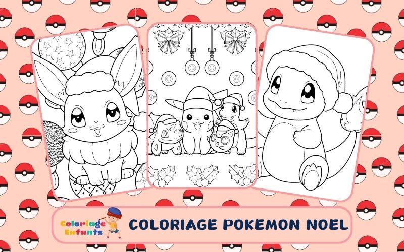 Coloriage Pokemon Noel