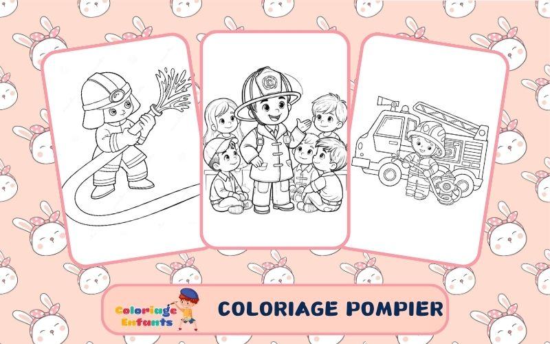 Coloriage Pompier