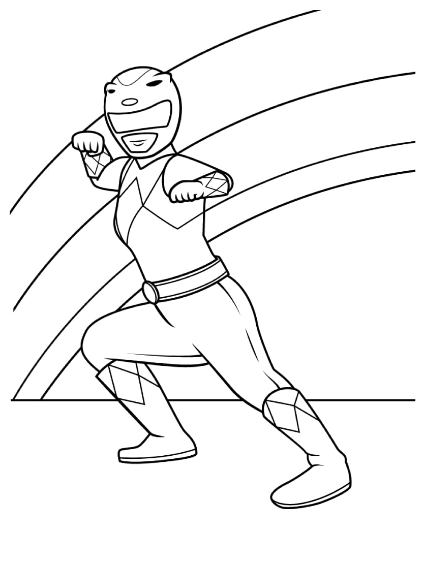 Coloriage Power Rangers Eclatant Pour Les Fetes D Anniversaire