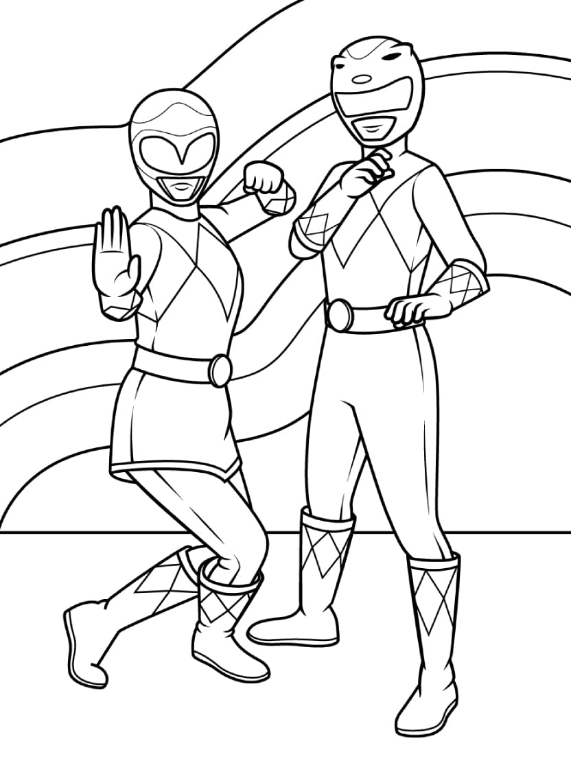 Coloriage Power Rangers Stimule La Passione Pour La Creativite