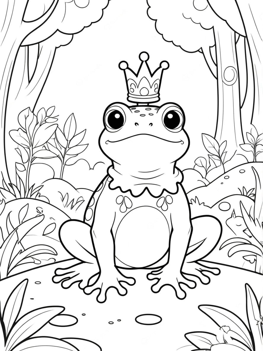 Coloriage Prince Grenouille