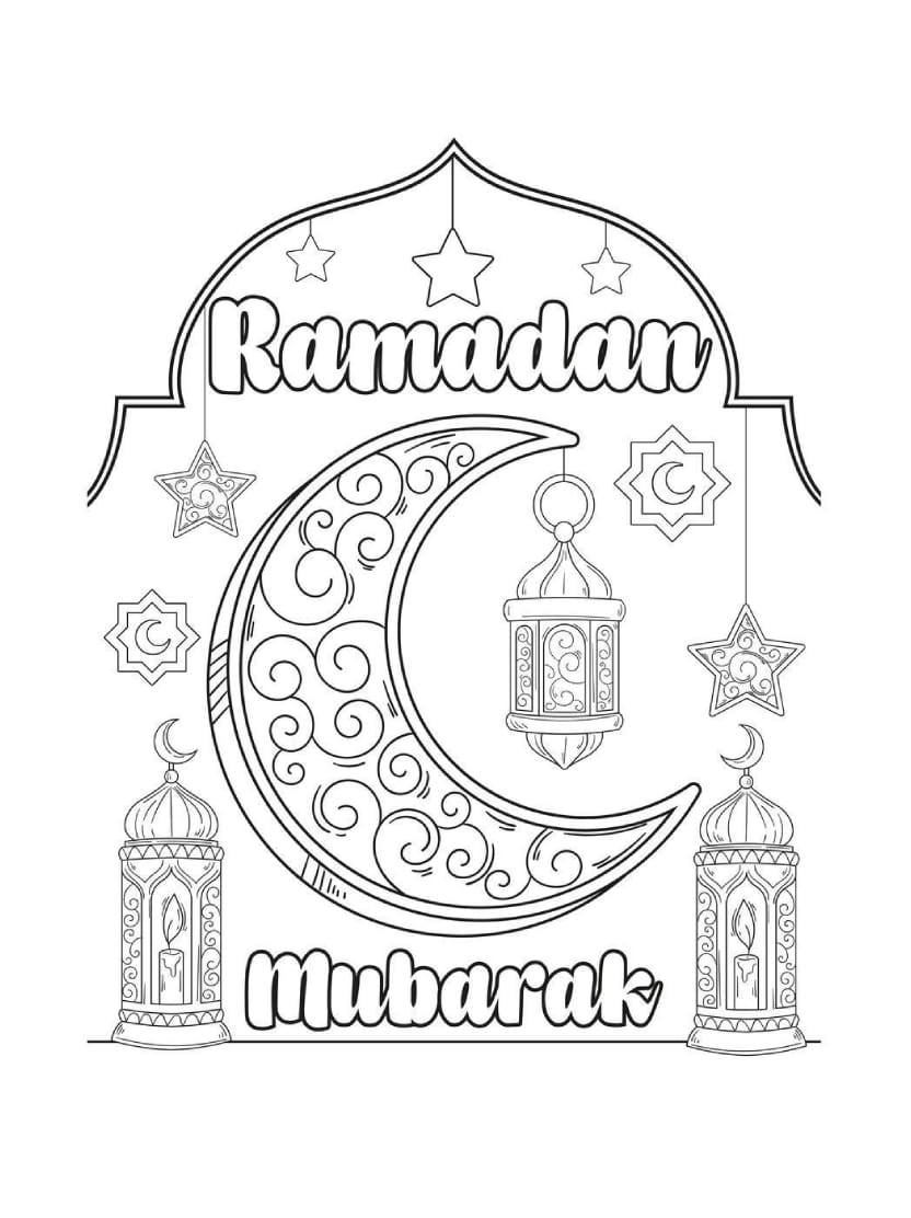 Coloriage Ramadan A Imprimer Artistique