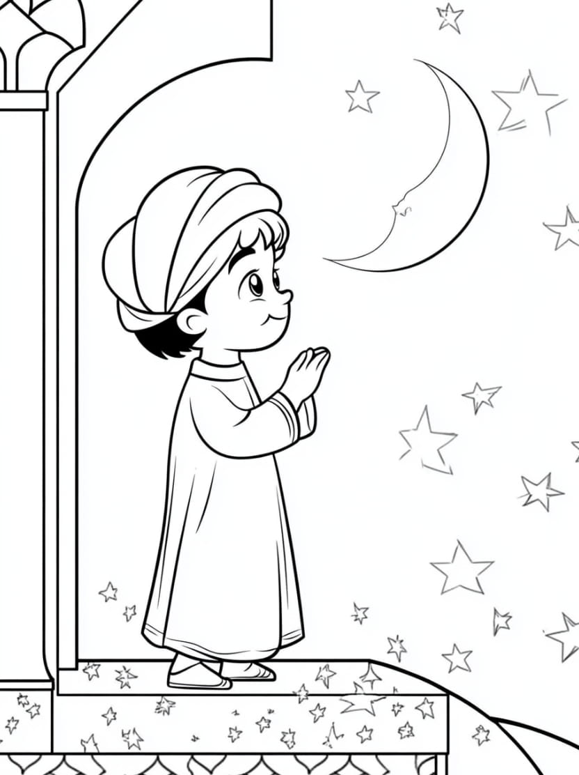 Coloriage Ramadan Artistique A Imprimer