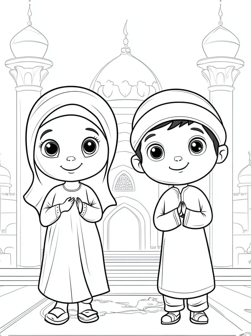 Coloriage Ramadan Pour Enfant A Imprimer