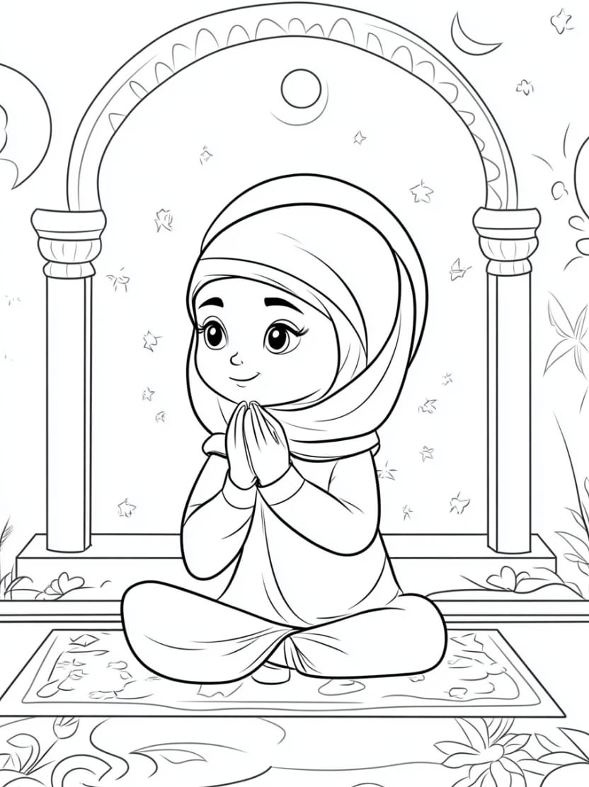 Coloriage Ramadan Pour Enfant Gratuit