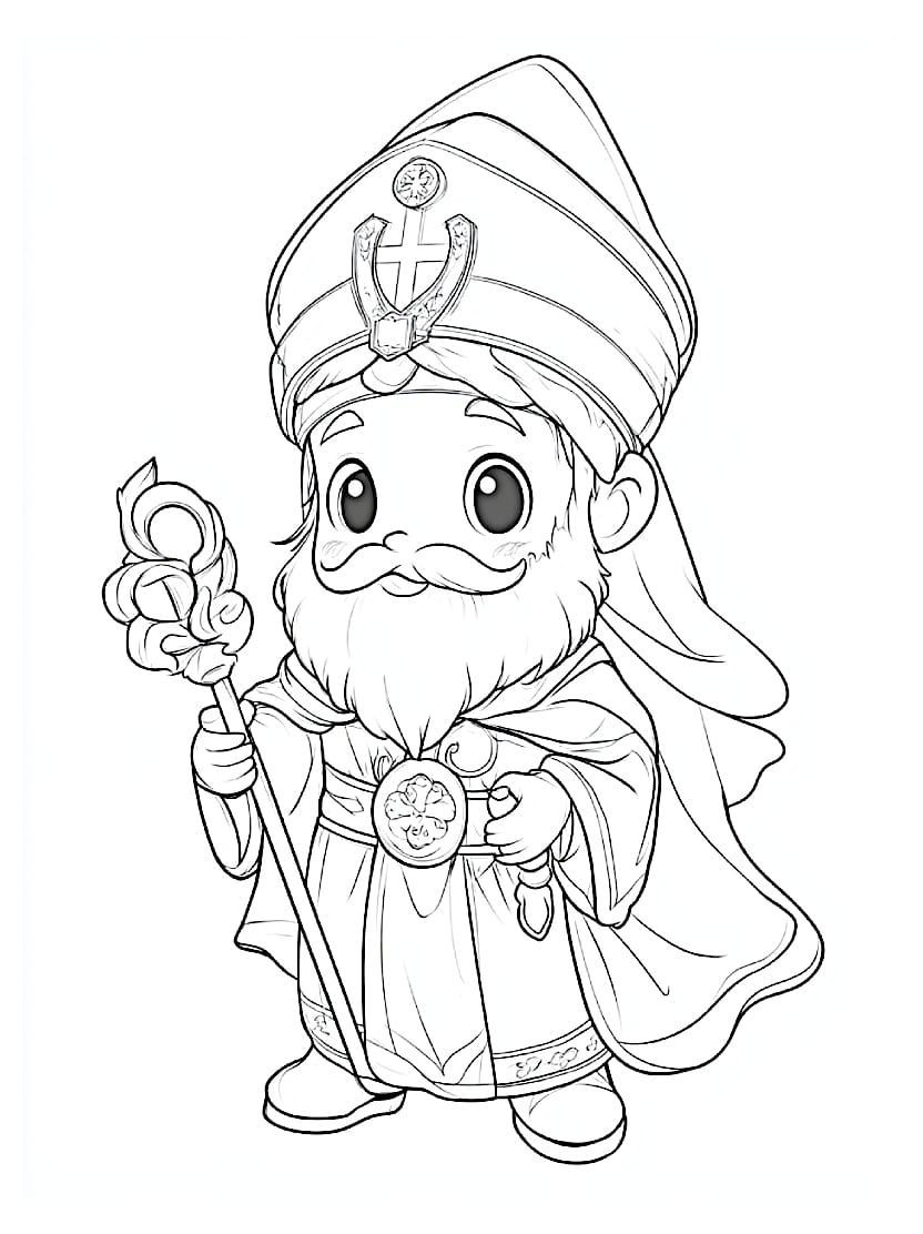 Coloriage Saint Nicolas Creatif