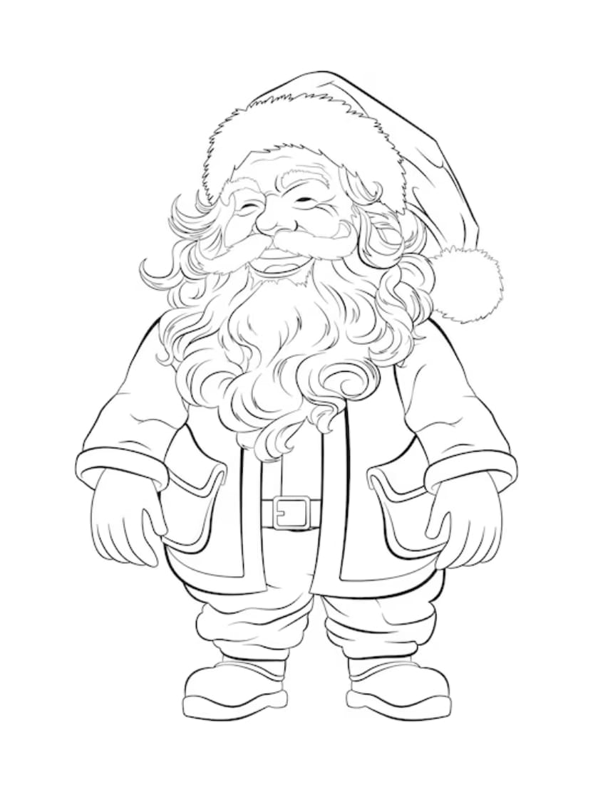 Coloriage Saint Nicolas Simple