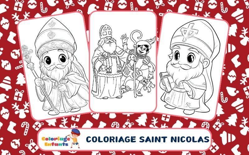 Coloriage Saint Nicolas