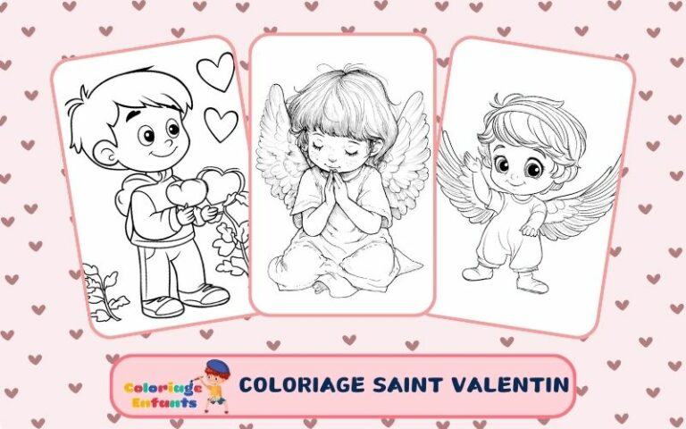 Coloriage Saint Valentin