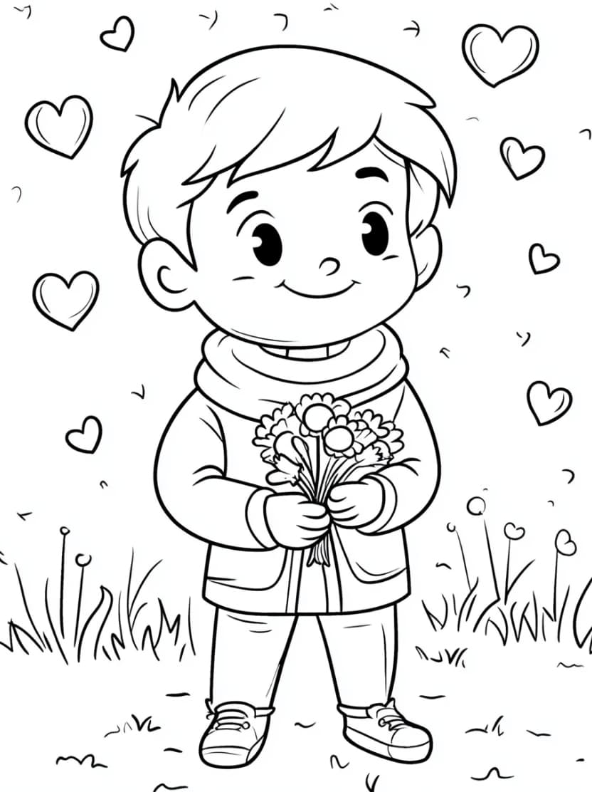 Coloriage Saint Valentin Artistique A Imprimer