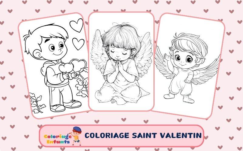 Coloriage Saint Valentin