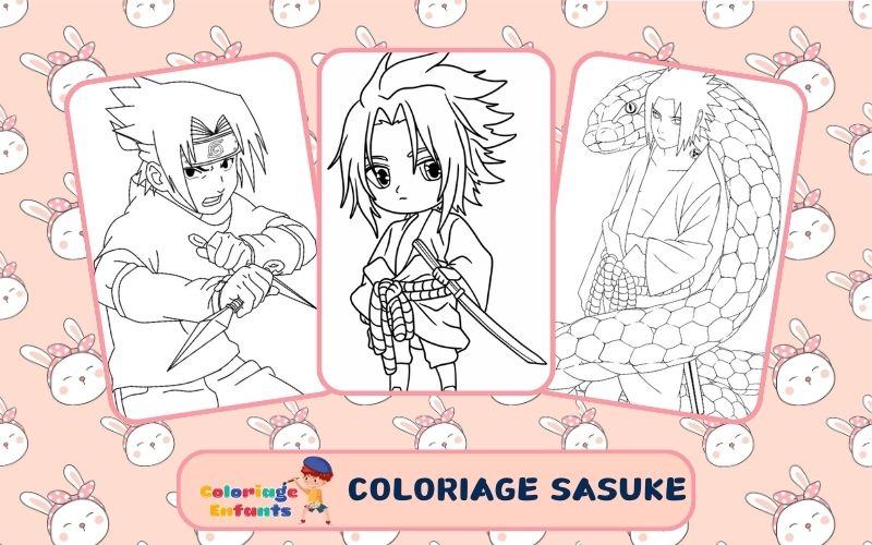 Coloriage Sasuke