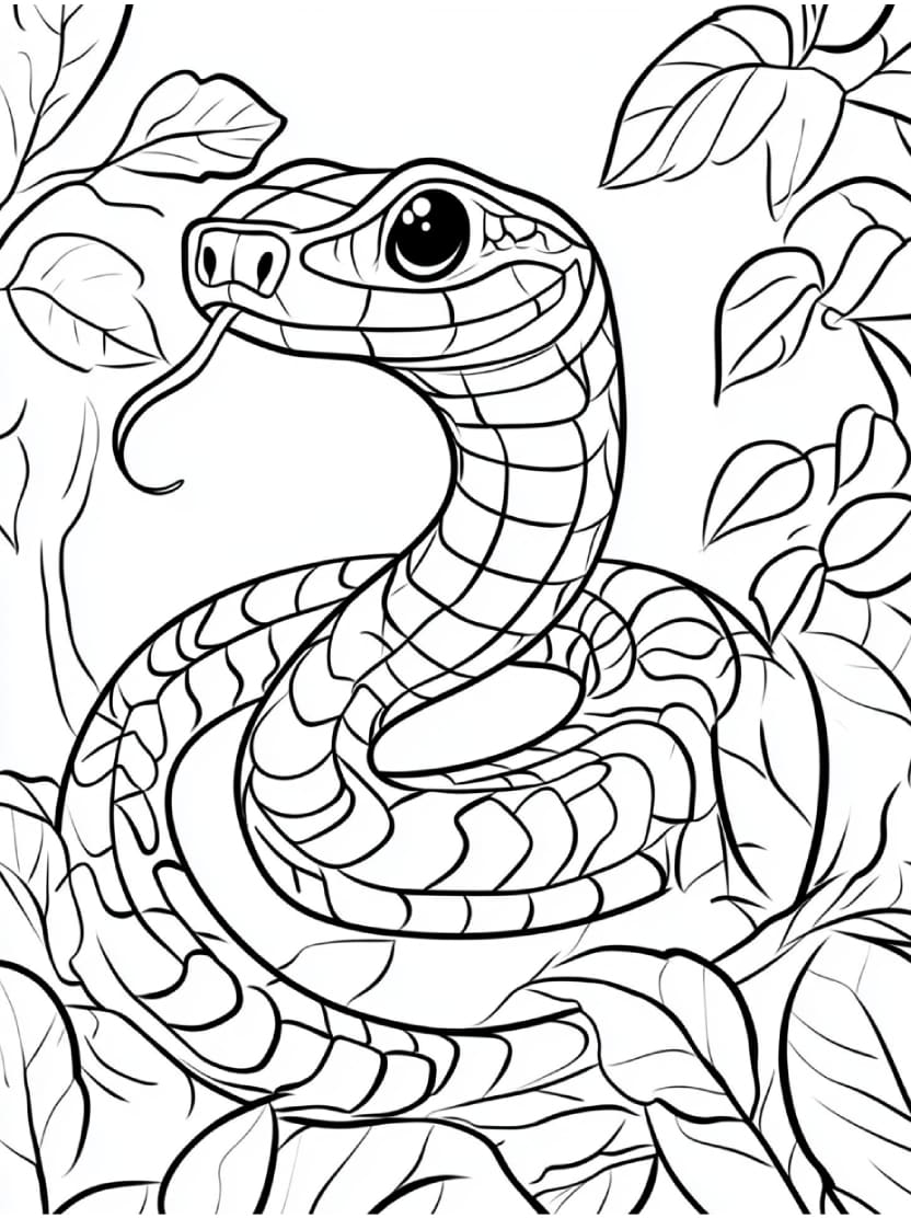 Coloriage Serpent A Imprimer