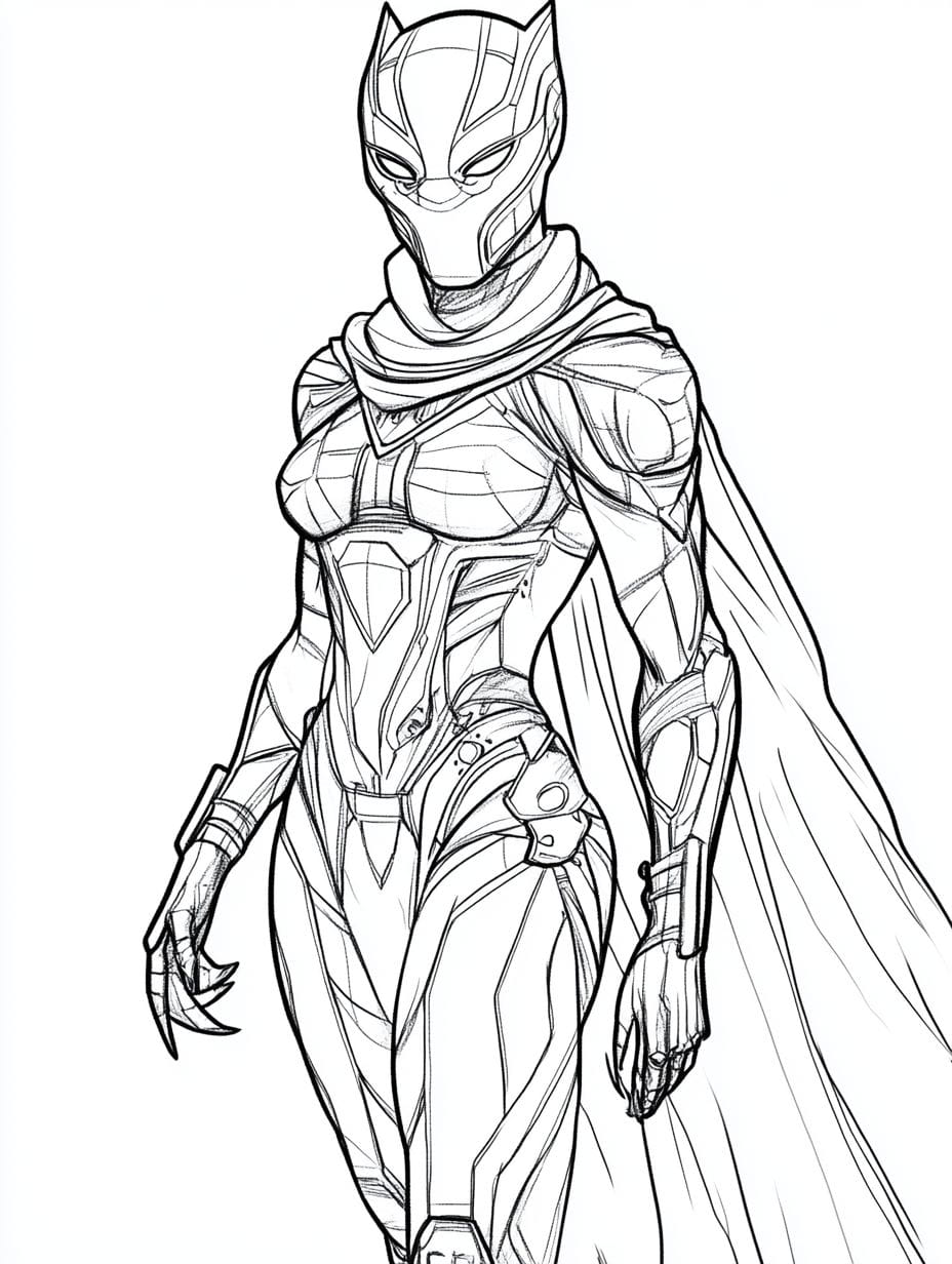 Coloriage Shuri Aka Black Panther