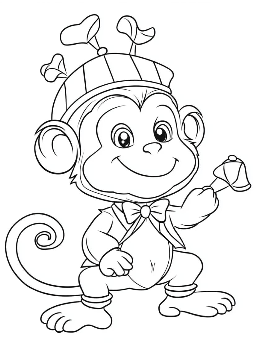 Coloriage Singe Pour Enfant