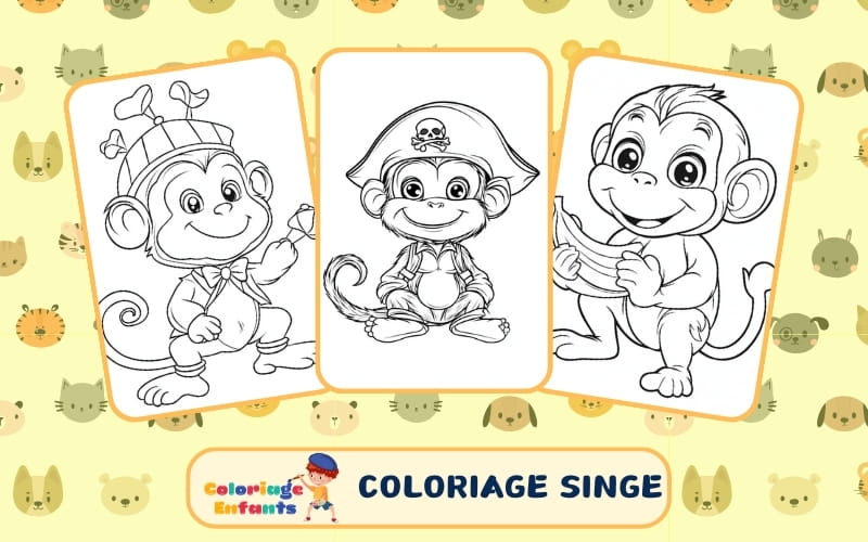 Coloriage Singe