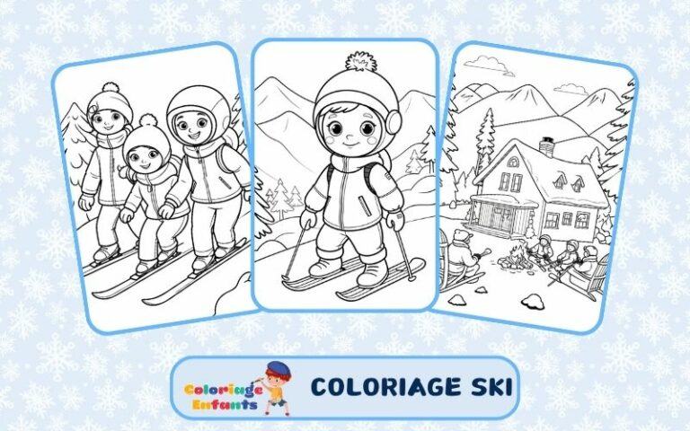 Coloriage Ski