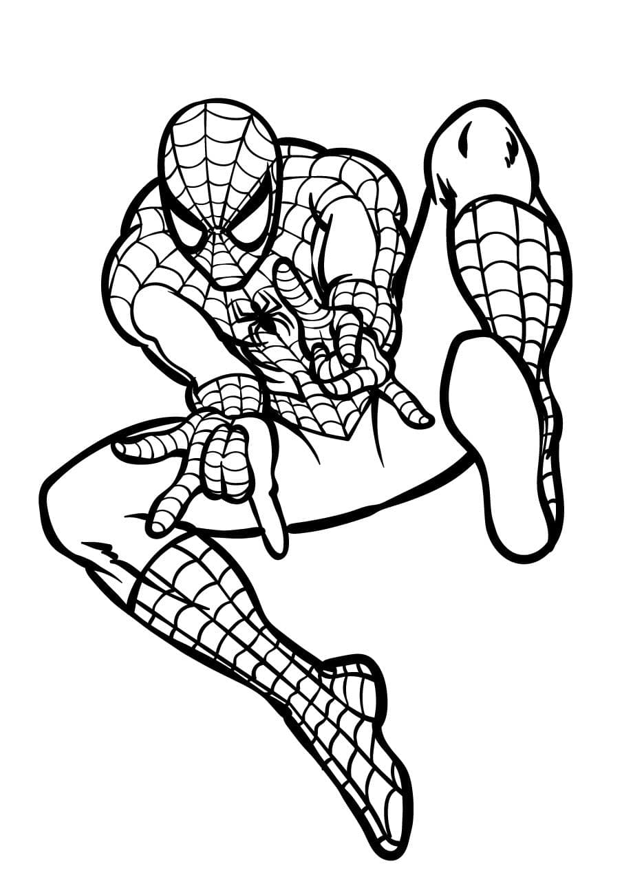 Coloriage Spidey A Imprimer Gratuit