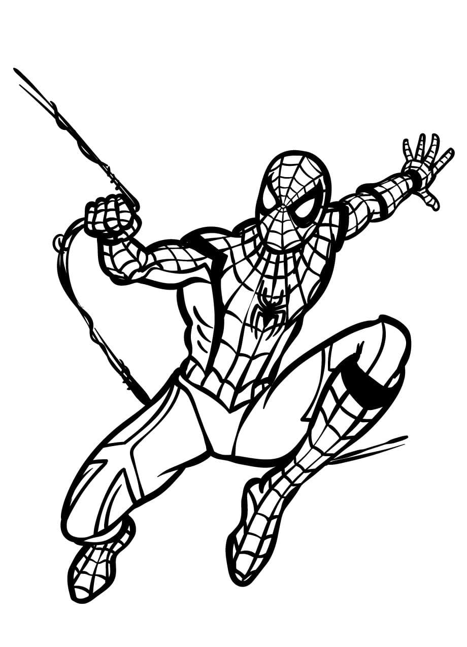 Coloriage Spidey A Imprimer