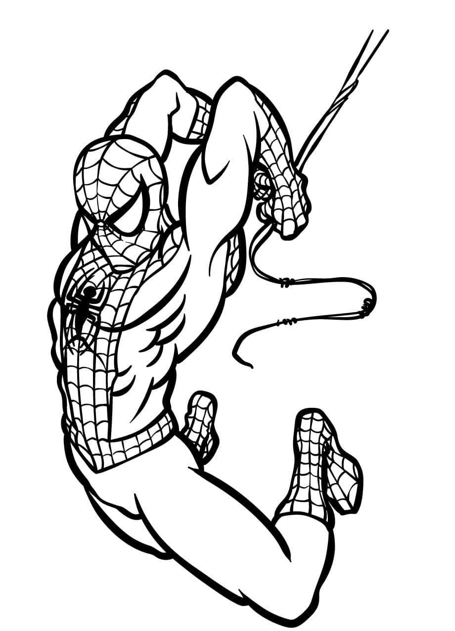 Coloriage Spidey Artistique Abstrait