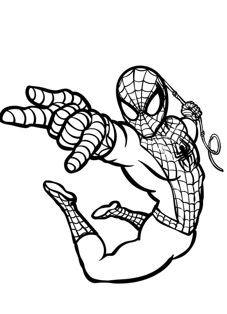 Coloriage Spidey Artistique Pour Enfant