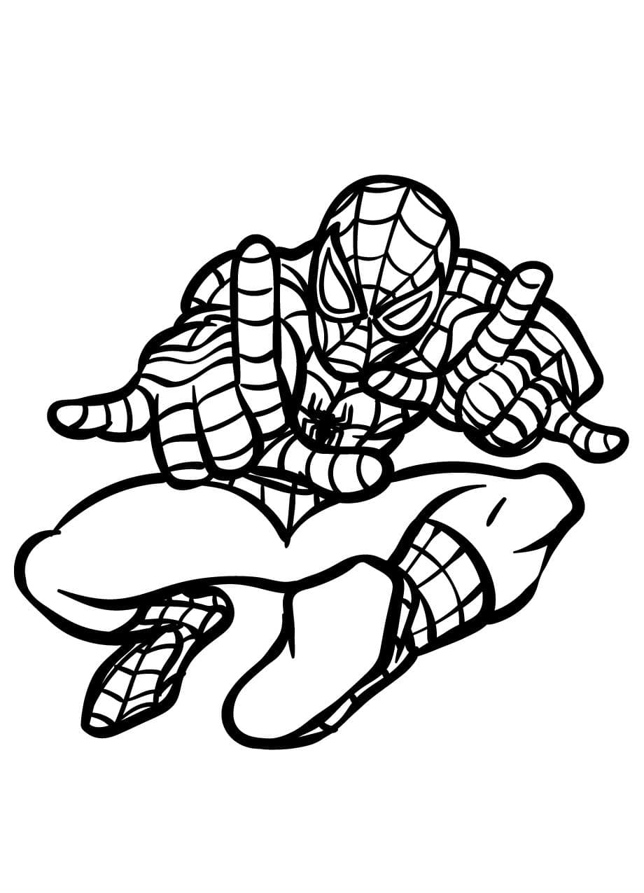 Coloriage Spidey Creatif