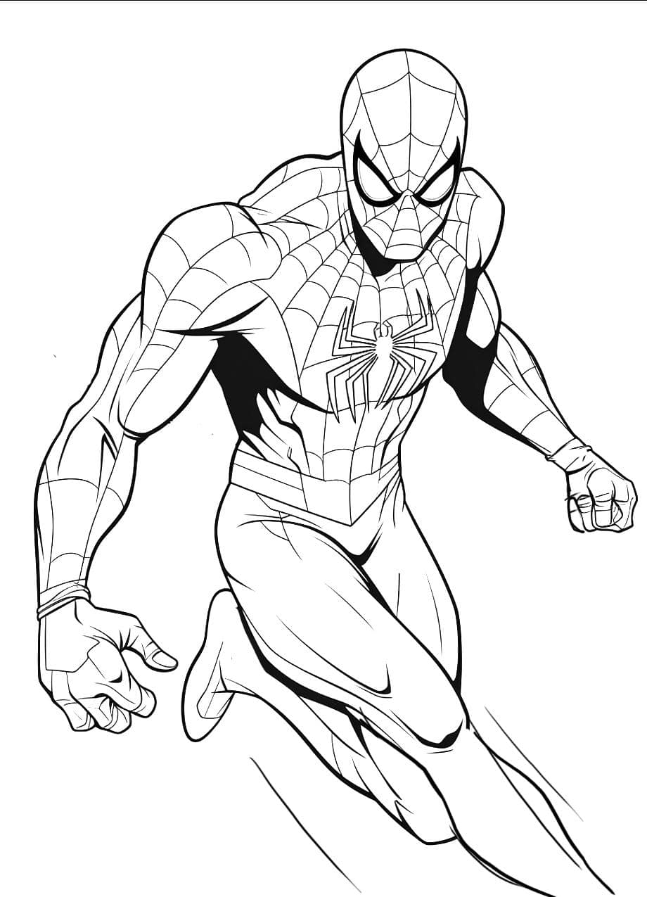 Coloriage Spidey Gratuit