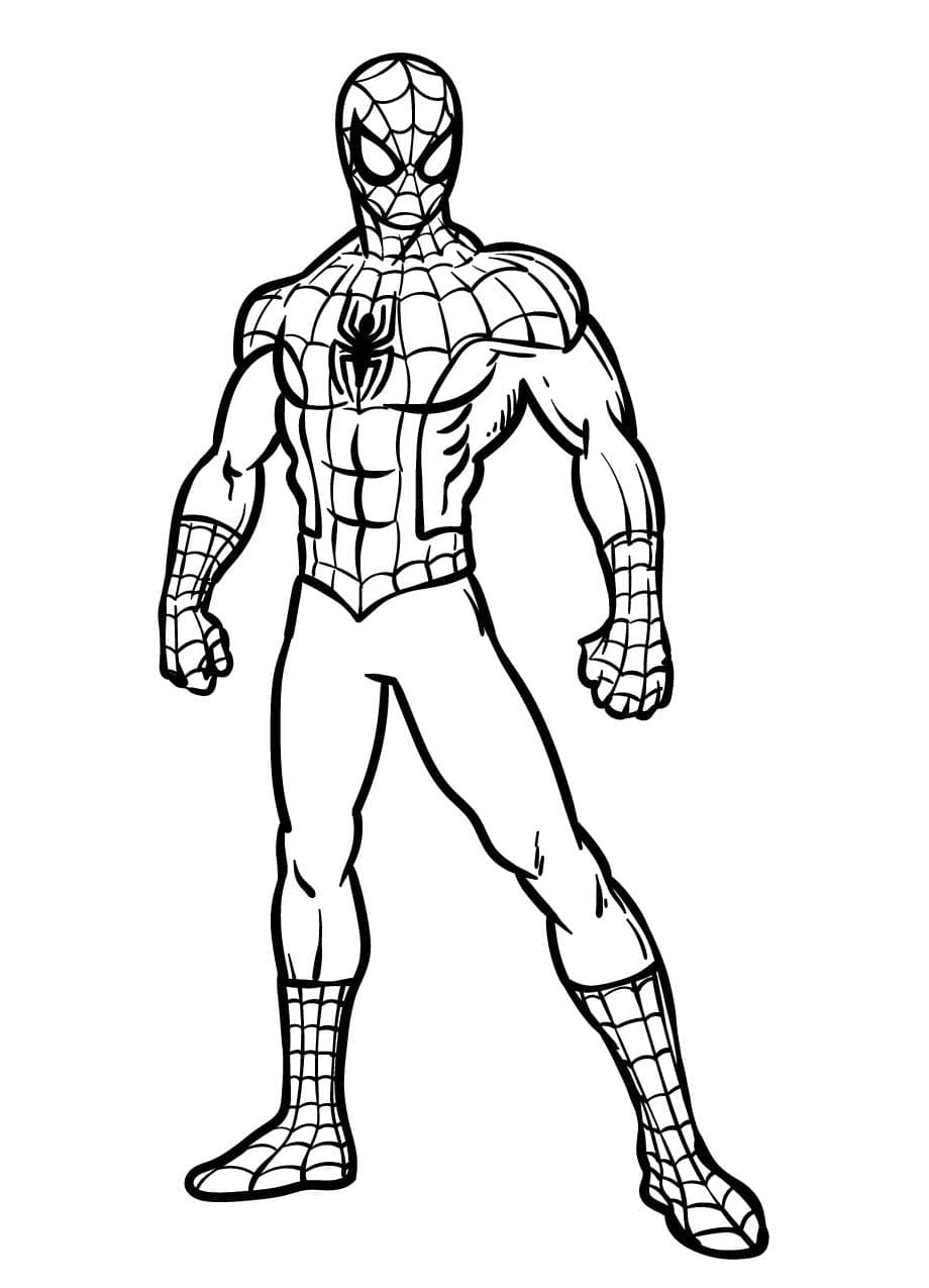 Coloriage Spidey Magnifique