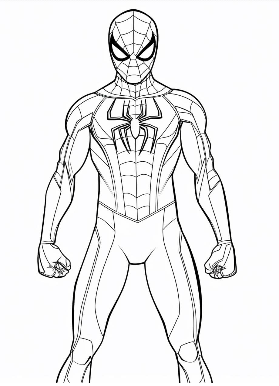 Coloriage Spidey Simple