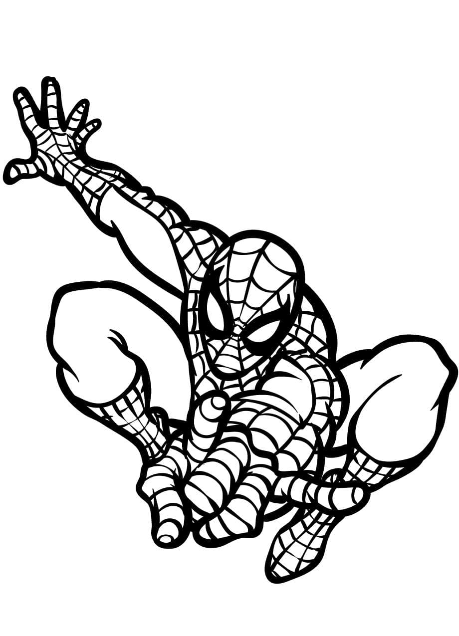 Coloriage Spidey Super Heros Pour Enfant