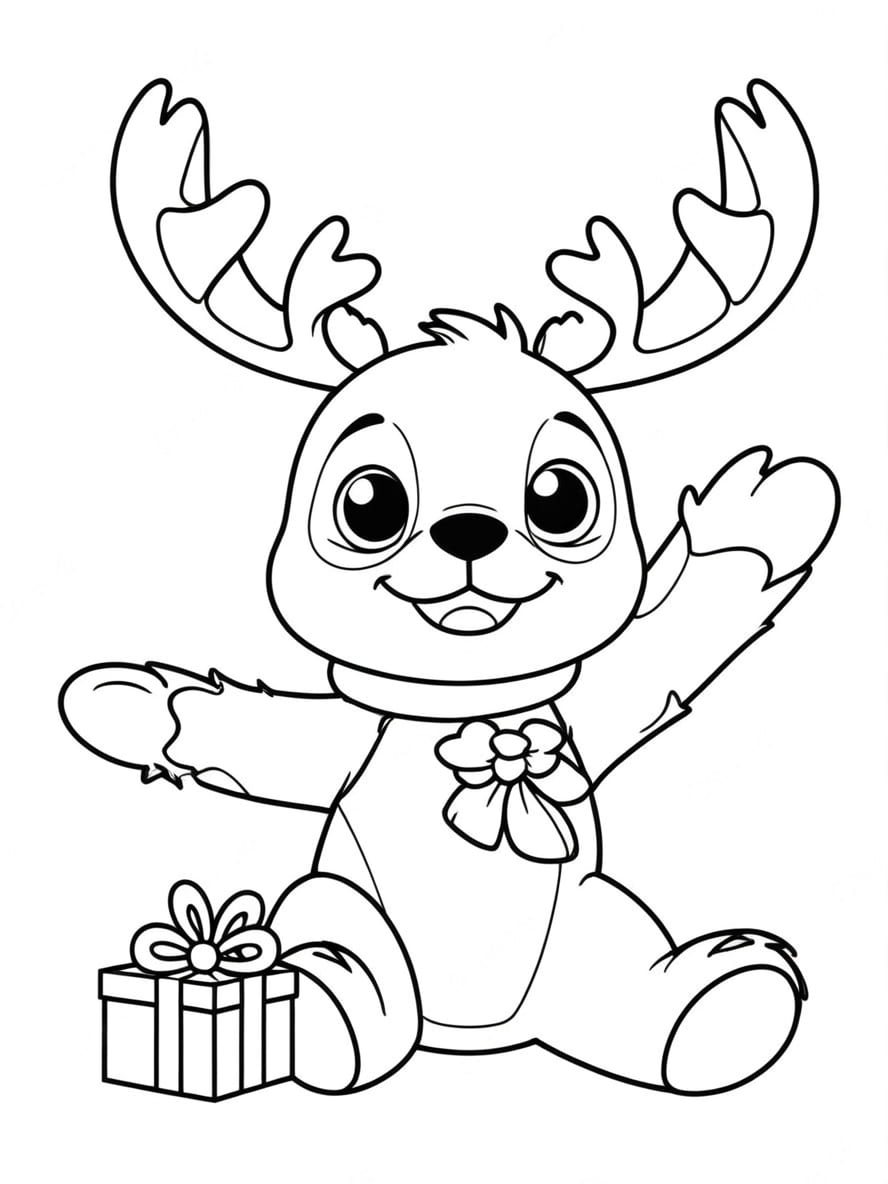 Coloriage Stitch Noel Disney