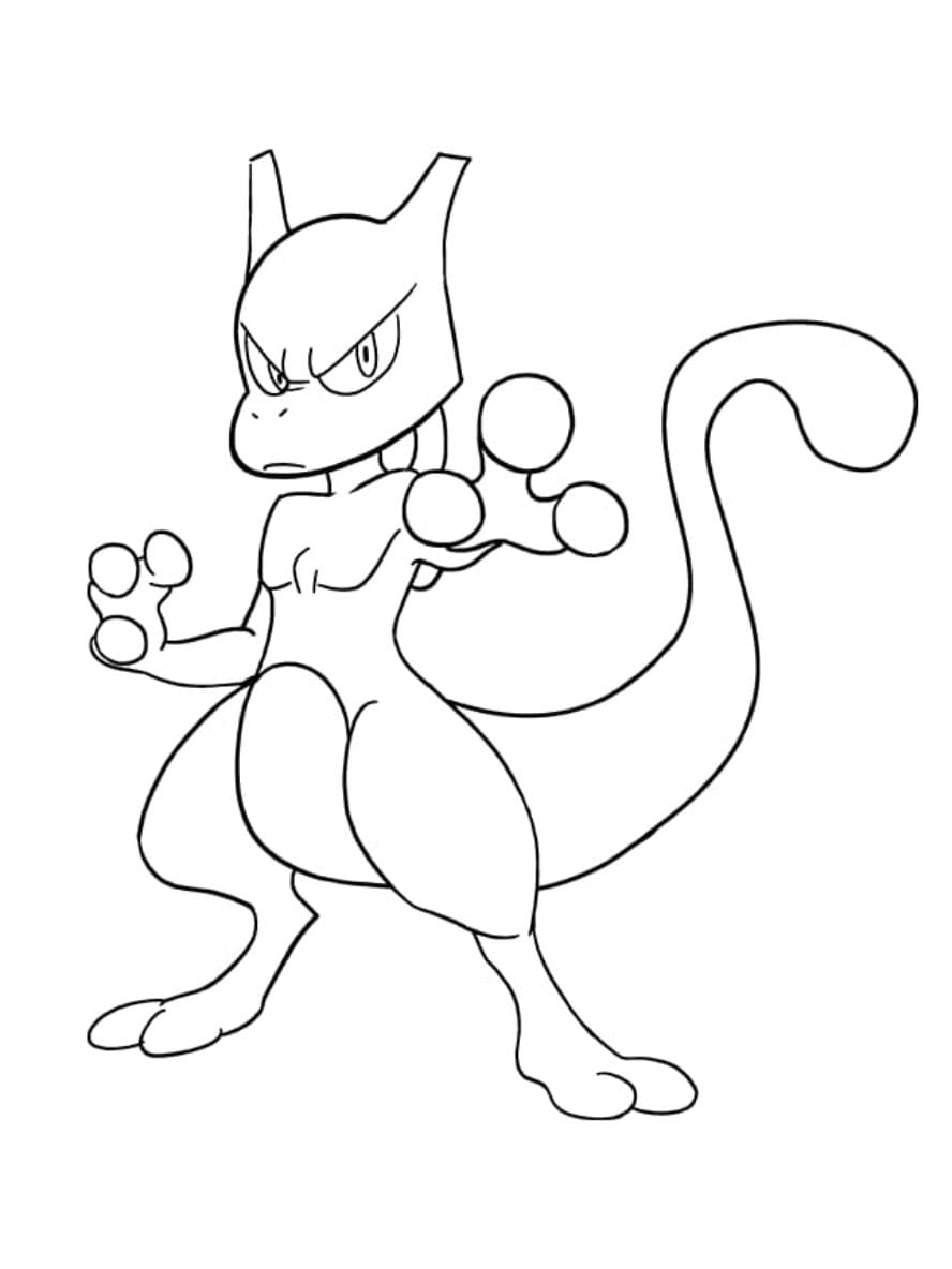 Coloriage Super Clone Mew